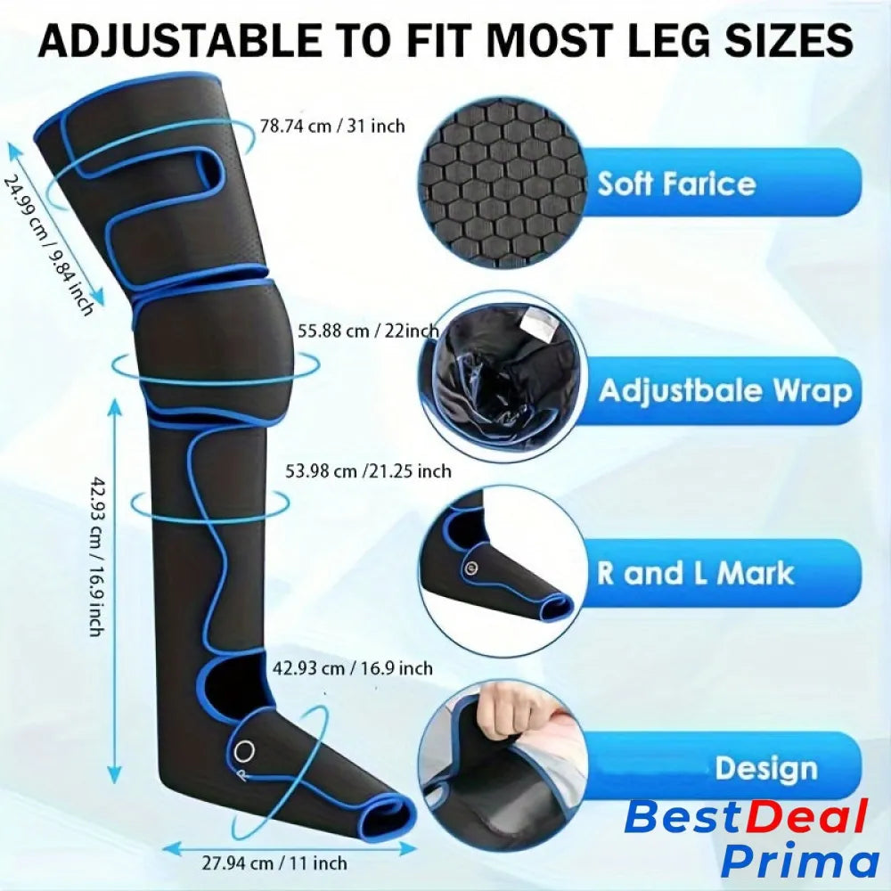 1 Pair-Leg Massager Leg With Air Compression For Circulation