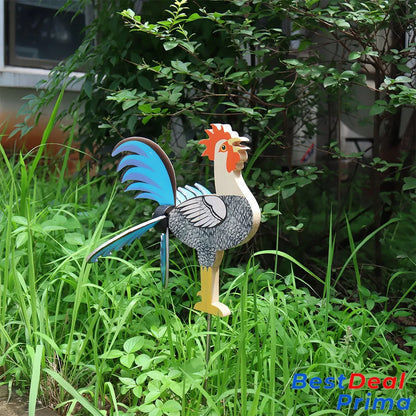 2024 Best Garden Decor-The Live Rooster Windmills