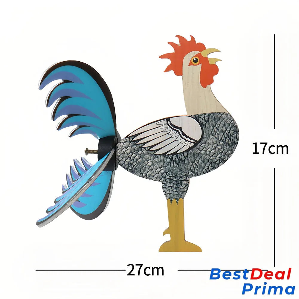 2024 Best Garden Decor-The Live Rooster Windmills