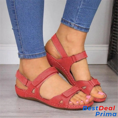 2024 Comfort Retro Orthopedic Sandals Red / 5 Shoes