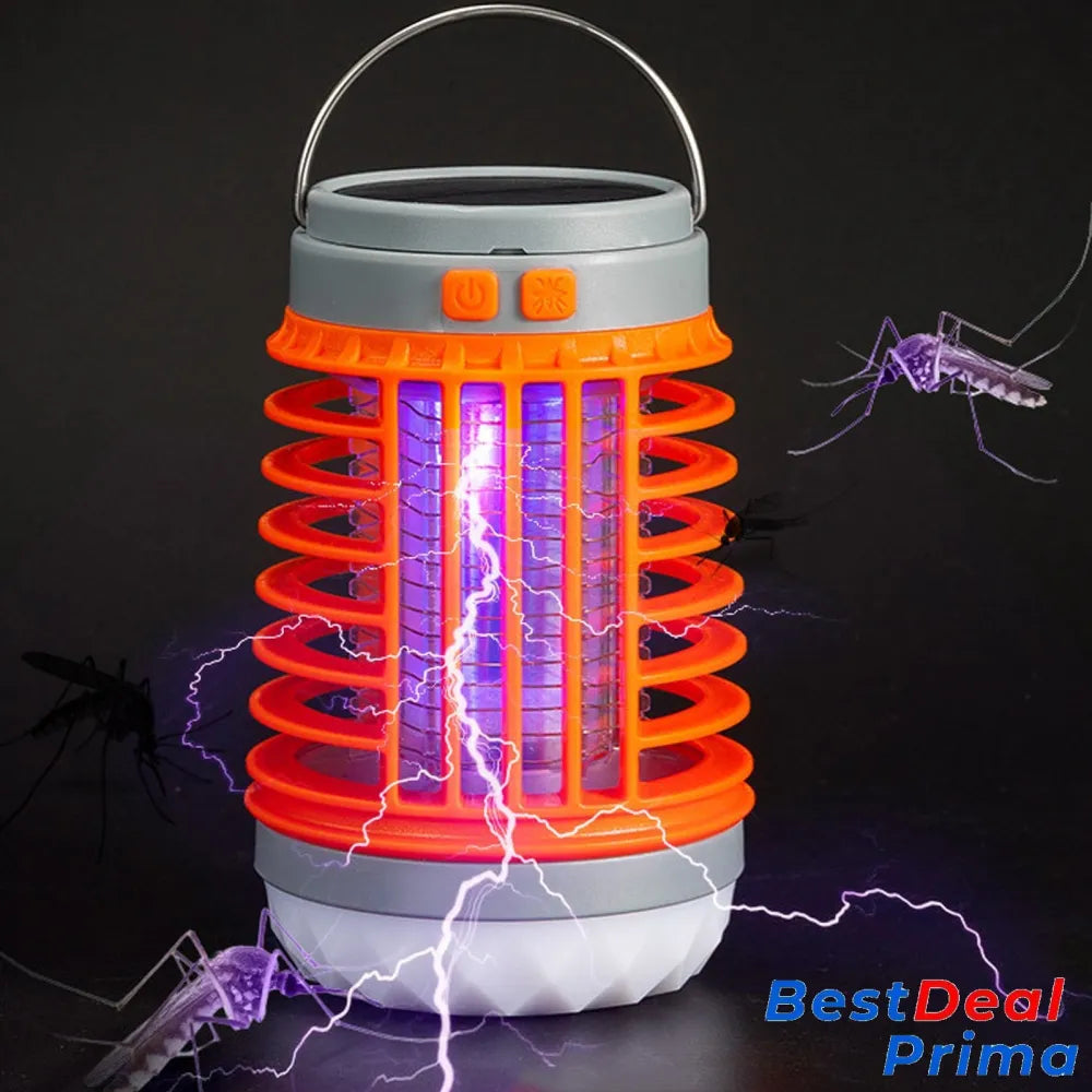 2024 Multifunctional Solar Anti-Mosquito Light Mosquito Killer Lamp Orange