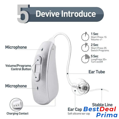 2024 New Bte Elderly In-Ear Hearing Aids-1 Pair