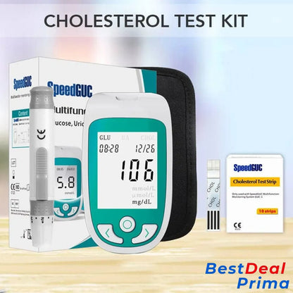 3 In 1 Multifunctional Health Monitor Cholesterol Test Pack Only