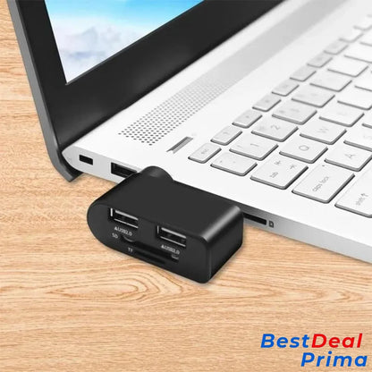 4 In 1 Rotatable Usb Hub