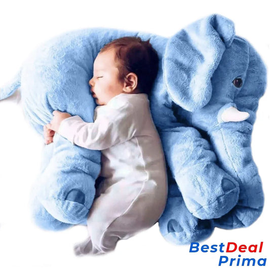 Adorable Elephant Plush Toy Big Size Pillow Blue