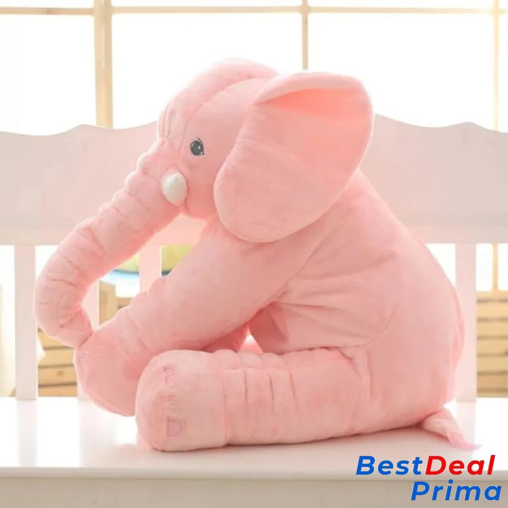 Adorable Elephant Plush Toy Big Size Pillow Pink