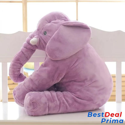 Adorable Elephant Plush Toy Big Size Pillow Purple