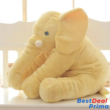 Adorable Elephant Plush Toy Big Size Pillow Yellow