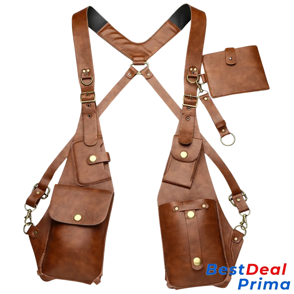 Alphaleather Anti Theft Harness Brown