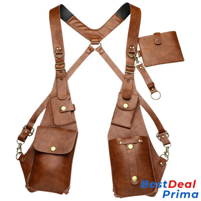 Alphaleather Anti Theft Harness Brown