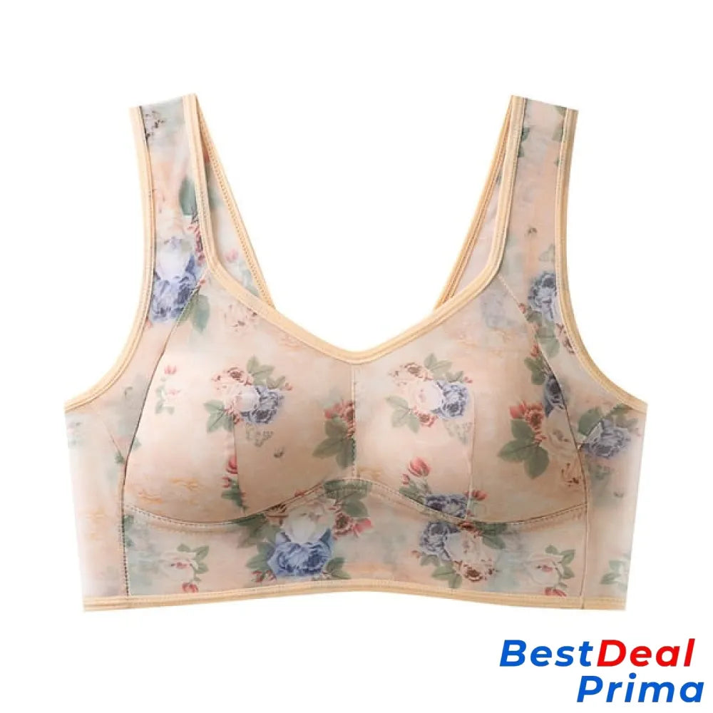 Amaryllis Women’s Lace Seamless Bralette | Buy 2 Get 1 Free (3Pcs) Nude / L (40-50Kg) Fashion