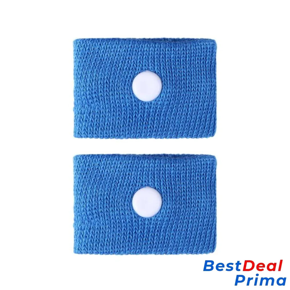 Anti-Nausea Acupressure Wristband Blue / 1 Pair