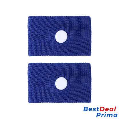 Anti-Nausea Acupressure Wristband Navy Blue / 1 Pair