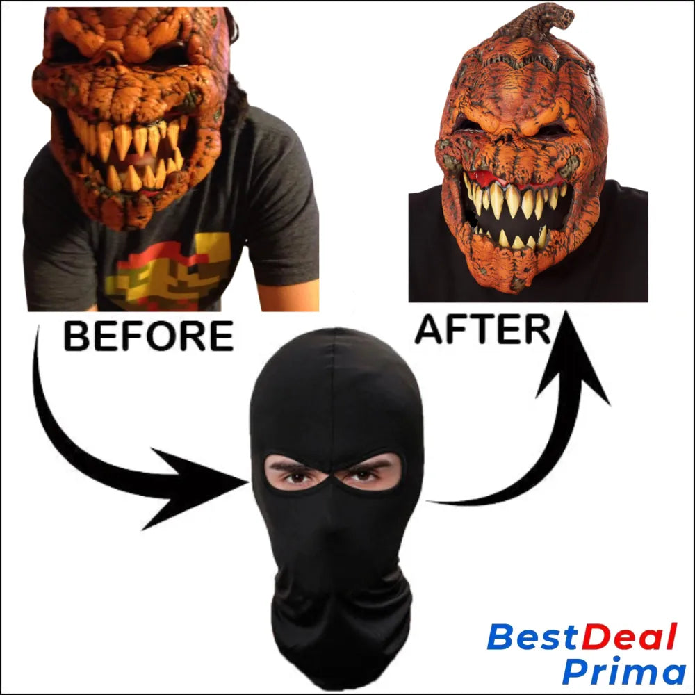 Black Protective Face Mask Halloween.