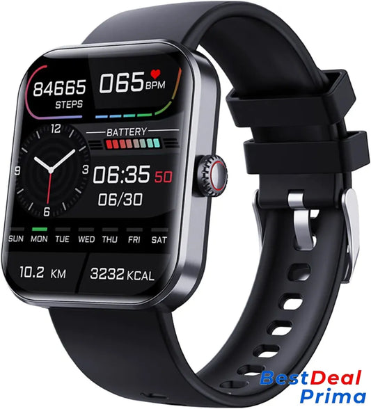 Blood Glucose Monitoring Smartwatch Cosmic Black / Silicone Strap With Watch