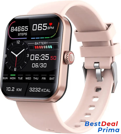 Blood Glucose Monitoring Smartwatch Rose Quartz / Silicone Strap With Watch