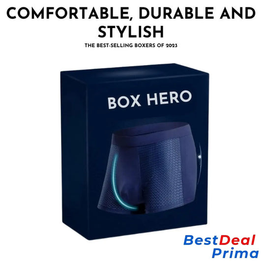 Boxhero – Pack Of 10 Bamboo Fiber Boxer Briefs Buy 5 Get