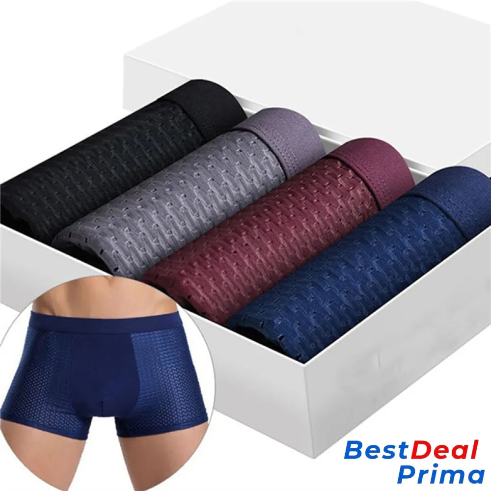 Boxhero – Pack Of 10 Bamboo Fiber Boxer Briefs Buy 5 Get