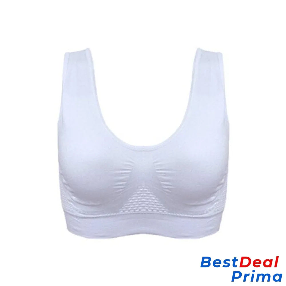 Breathable Cool Liftup Air Bra White / S