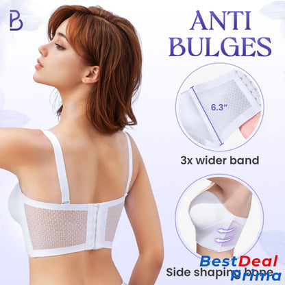 Breezypush - Breathable Non-Slip Strapless Front Buckle Push-Up Bra Hot Sale 50% Off