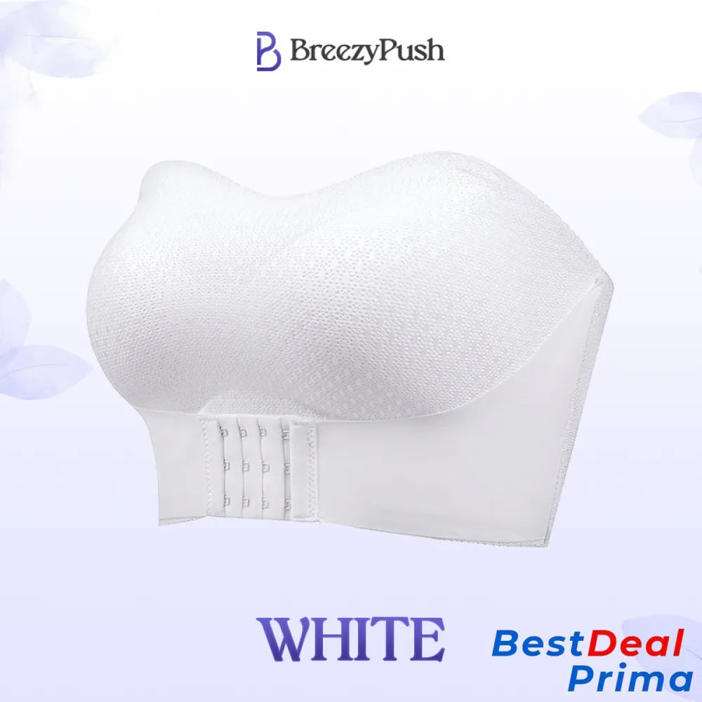 Breezypush - Breathable Non-Slip Strapless Front Buckle Push-Up Bra Hot Sale 50% Off