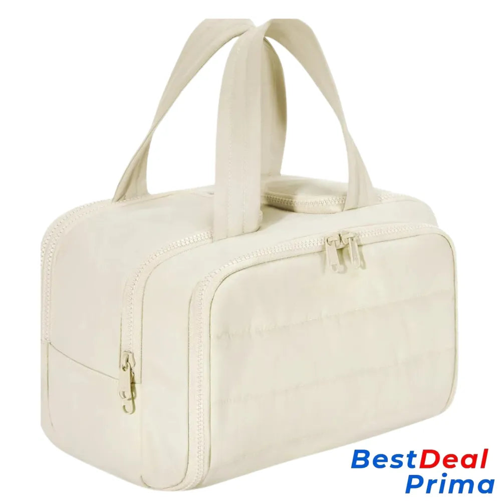 Broadbag Wide Open Travel Makeup Bag White