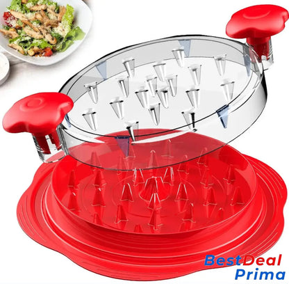 Chicken Shredder-Meat Shredding Tool With Handles Red