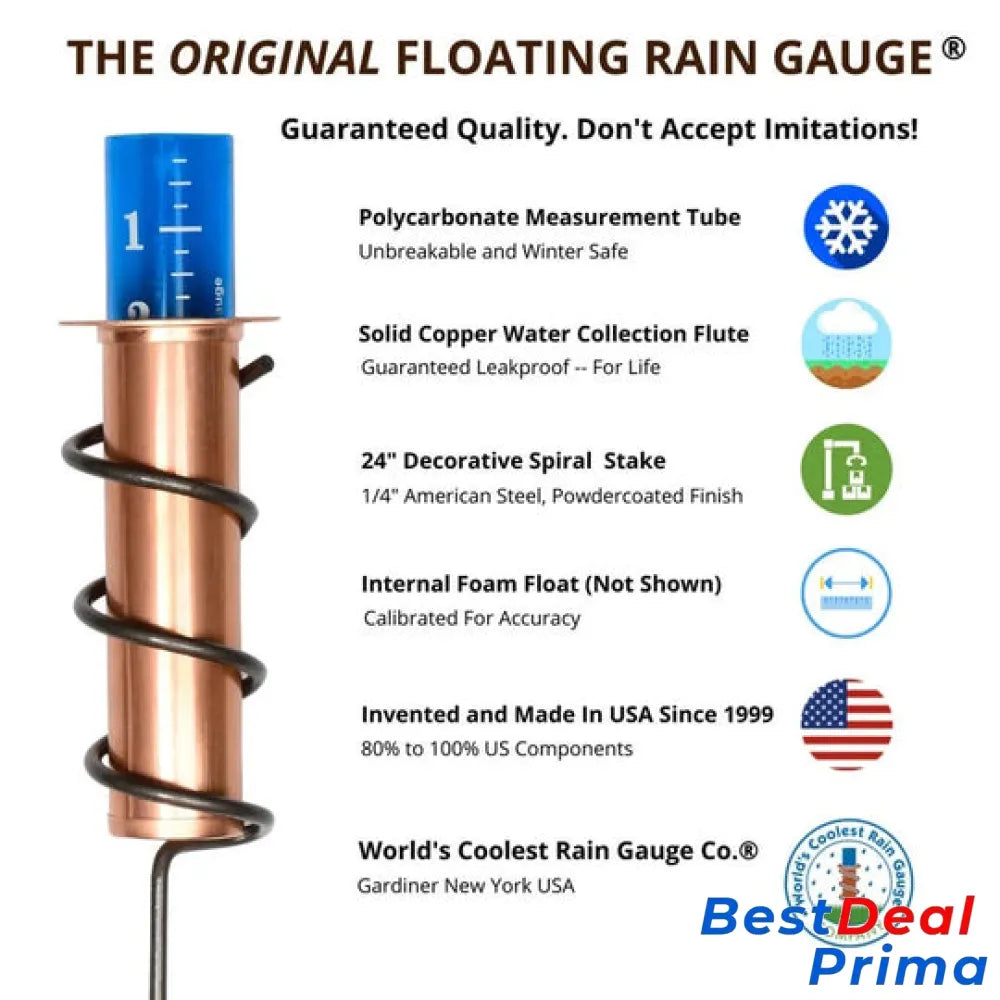 Copper Rain Gauge