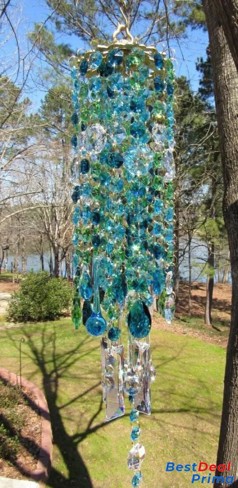 Crystal Wind Chime Blue / Buy1