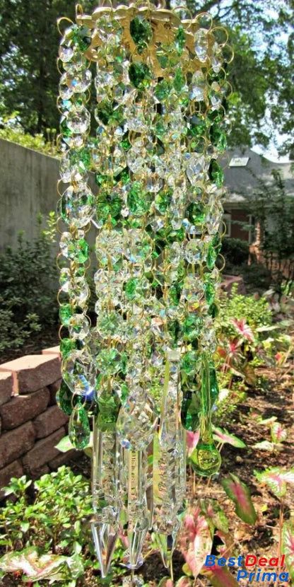 Crystal Wind Chime Green / Buy1