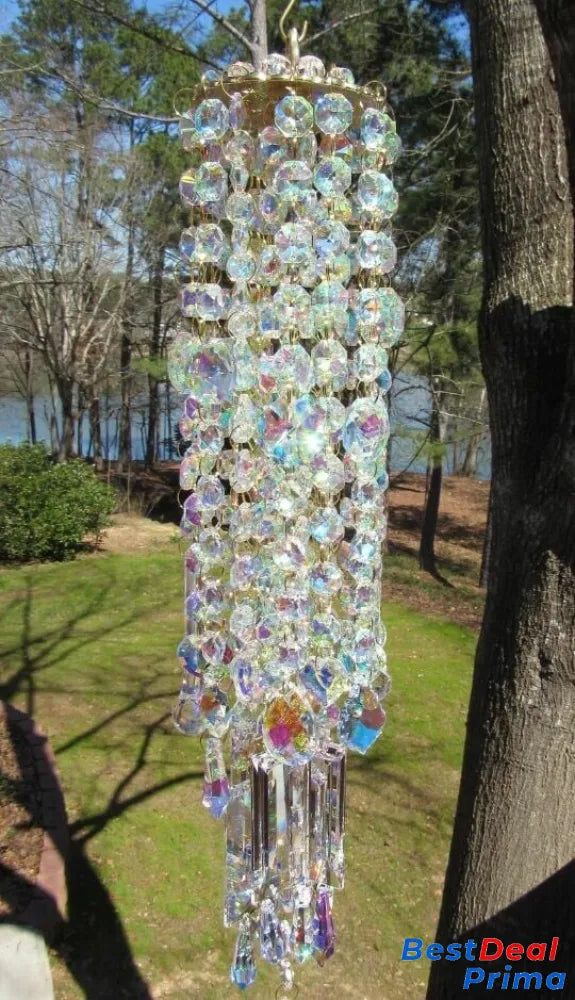 Crystal Wind Chime Multicolour / Buy1