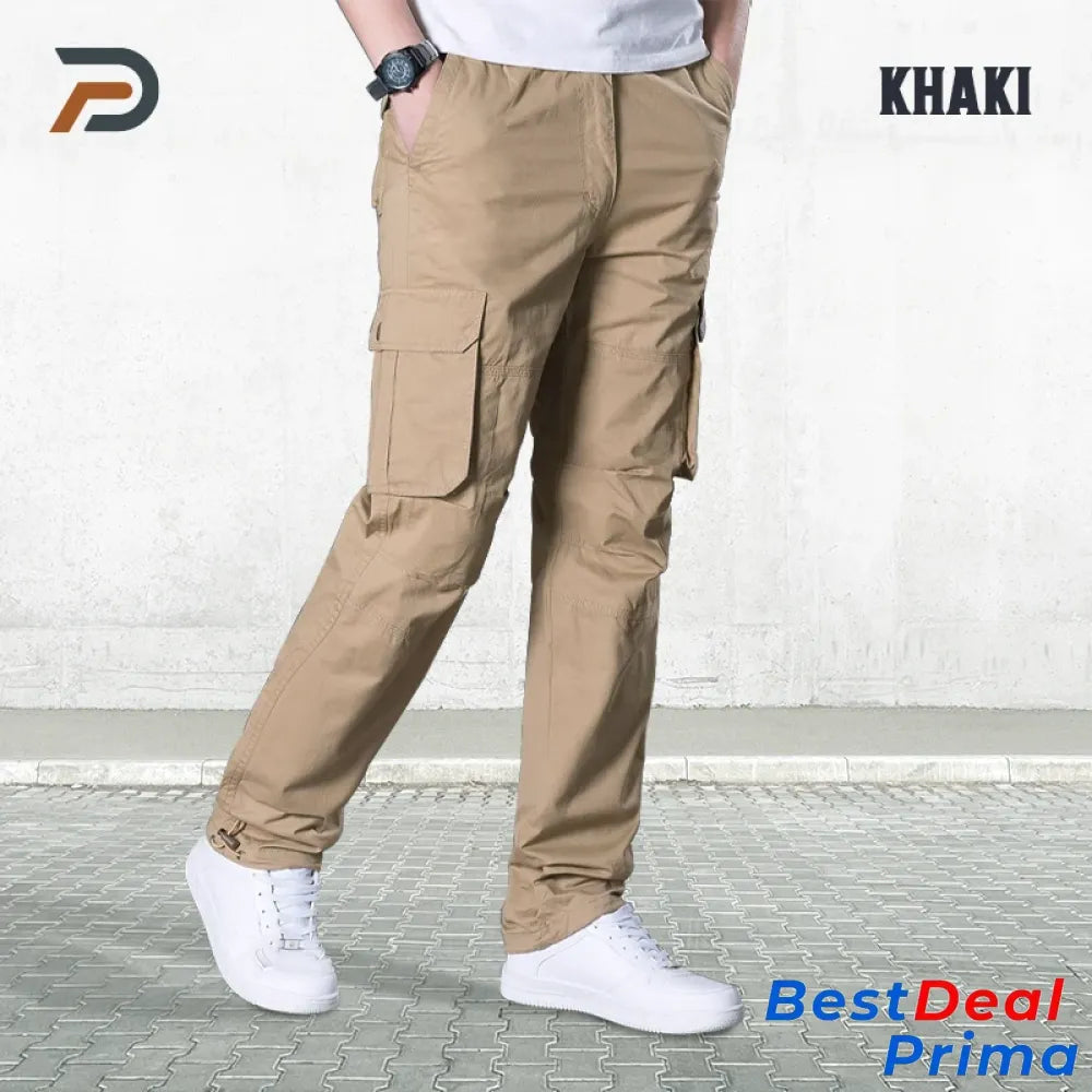 Dutypants - Durable Waterproof Multi-Pocket Work Pants Khaki / S