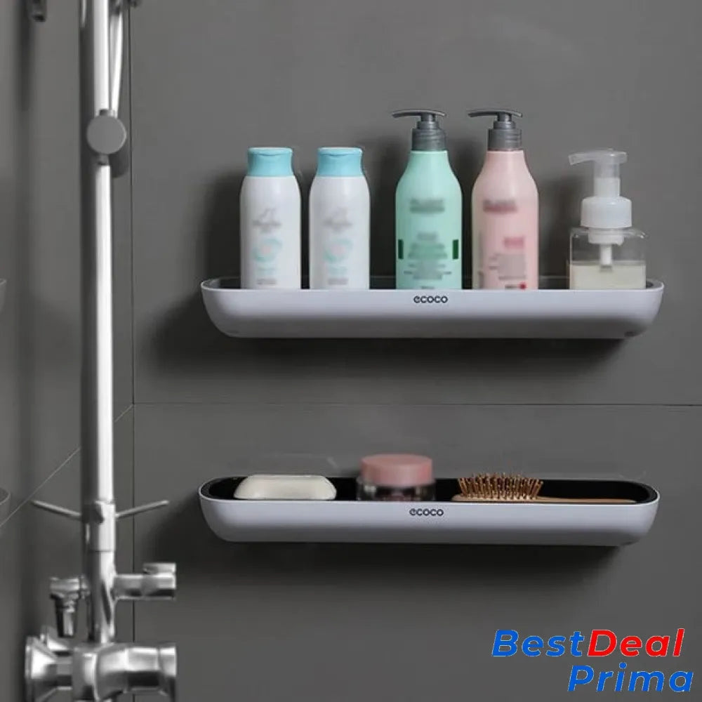 Easymount Bathroom Storage Shelf - No Drilling Required