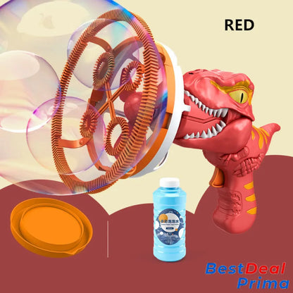 Electric Dinosaur Bubble Machine Red