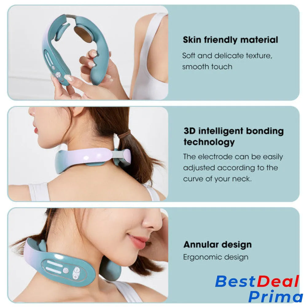 Ems Neck Acupoints Lymphvity Massager Device