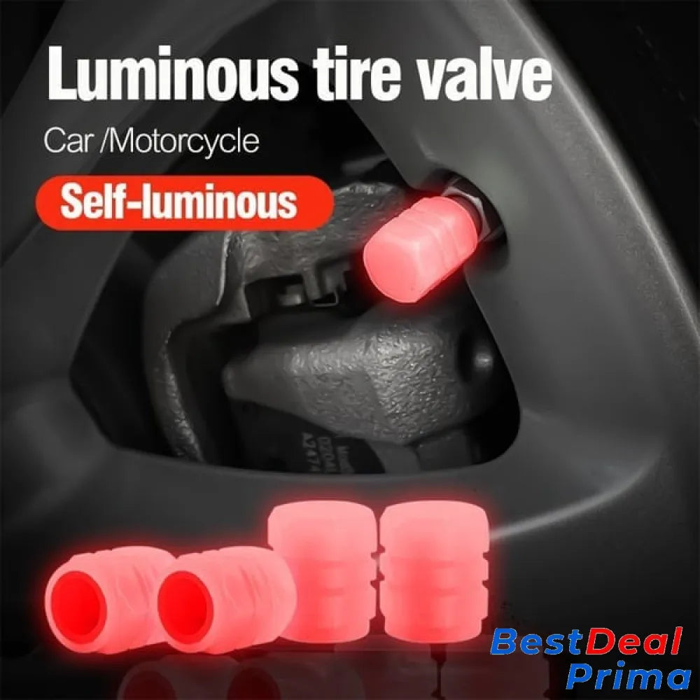 Fluorescent Tire Valve Caps