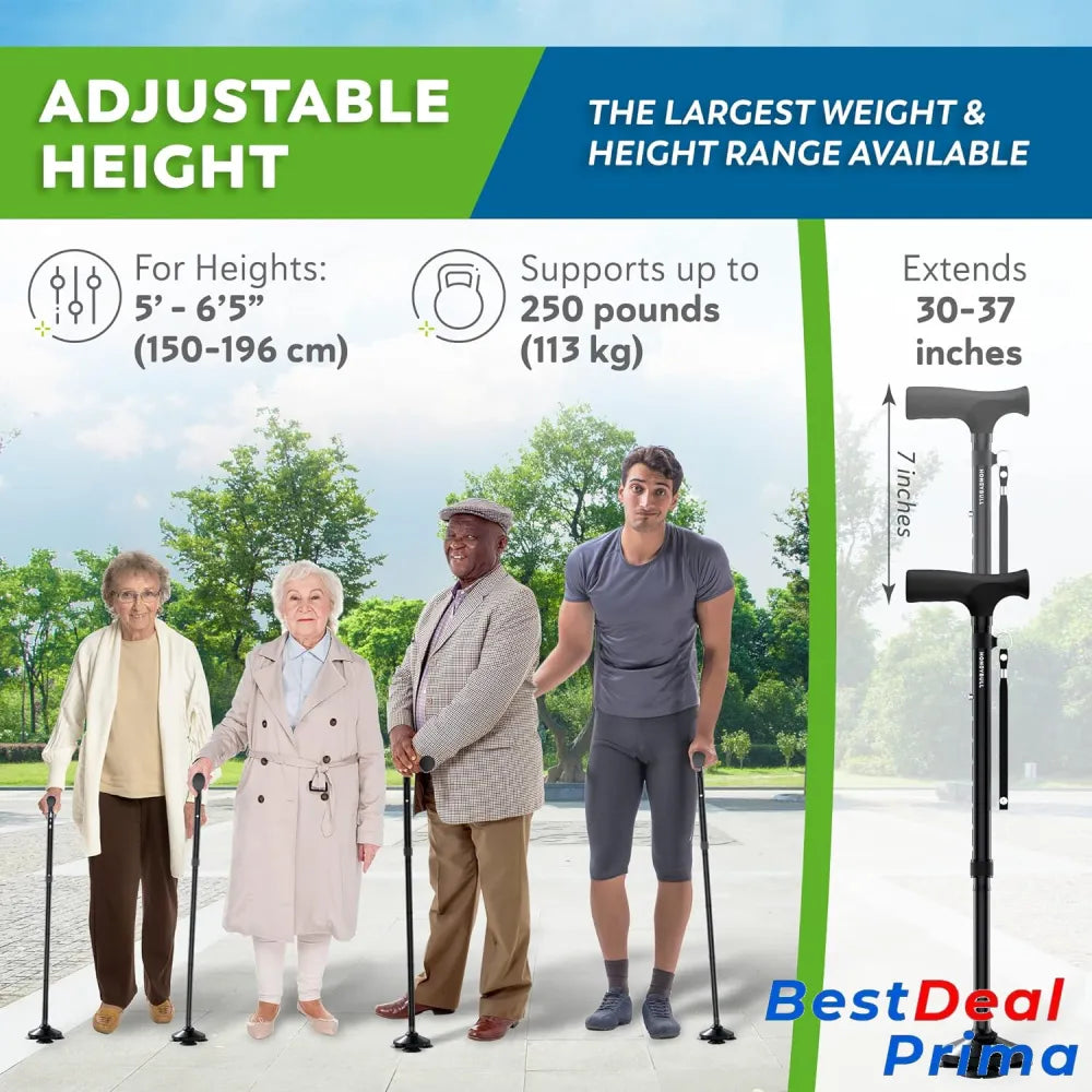 Foldable Adjustable And Collapsible Walking Cane For Men & Women