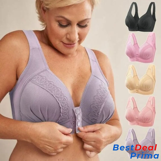 🥰Front Button Breathable Skin-Friendly Cotton Bra