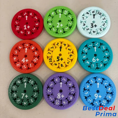 Geniuspinners™ Math Facts Fidget Spinners Addition/Subtraction（9Pcs）