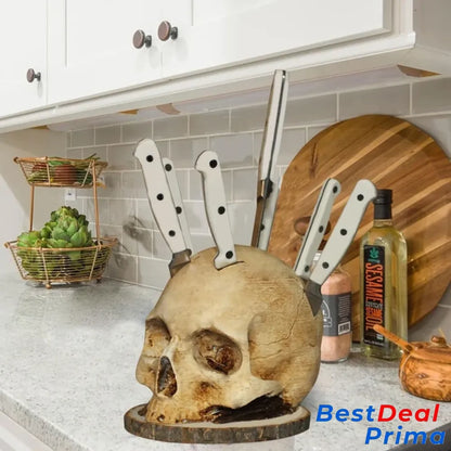 Gothic Skull Knife Holder