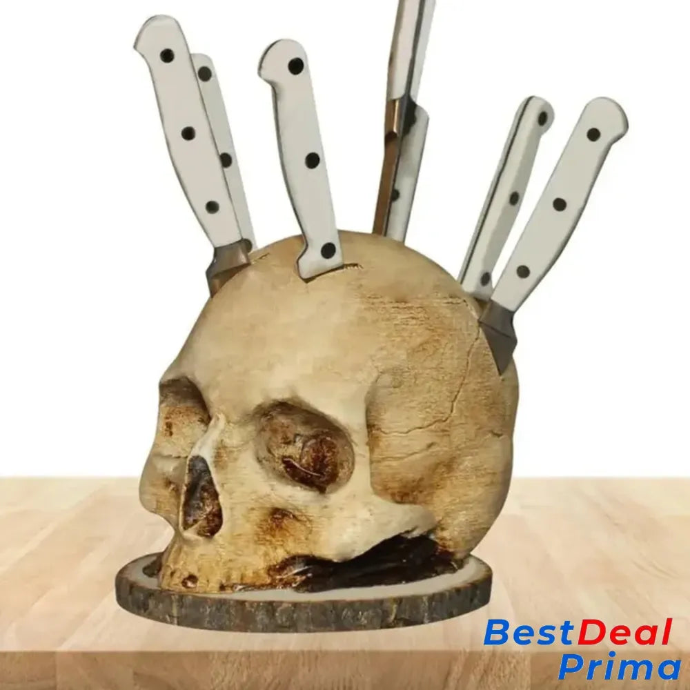 Gothic Skull Knife Holder