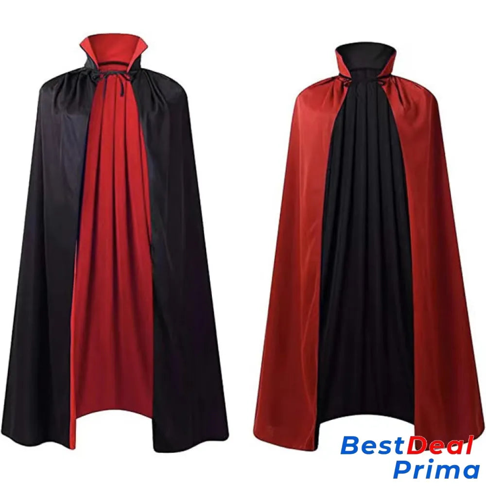 Halloween Cloak Costumes Wizard For Children Hooded Capes Mantle Black Party Decoration