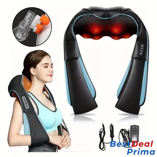 Heated Neck And Shoulder Massager Blue A