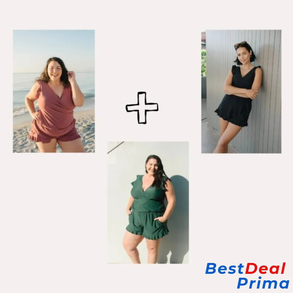 Last Day 49% Off – Built In Bra And Leggings Swim Romper Set 3 (Green + Rose Black) - 50% Off / Xs