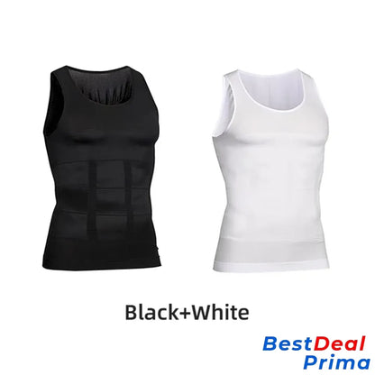 Men’s Body Shaper Wihte-Black / S