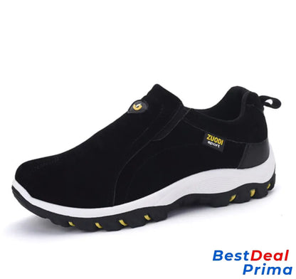 Men’s Orthopedic Walking Shoes Comfortable Anti-Slip Sneakers 7 / Black