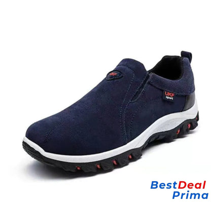 Men’s Orthopedic Walking Shoes Comfortable Anti-Slip Sneakers 7 / Blue