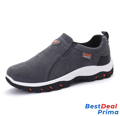 Men’s Orthopedic Walking Shoes Comfortable Anti-Slip Sneakers 7 / Gray