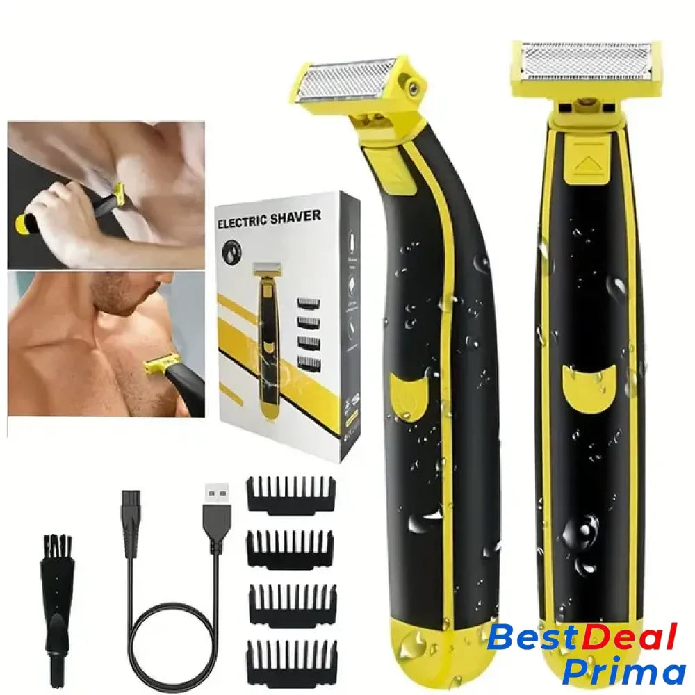 Men’s Rechargeable Wet And Dry Electric Shaver Trimmer