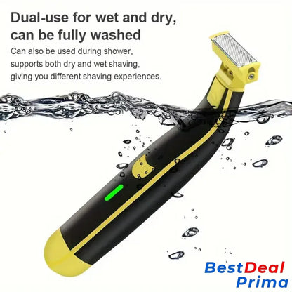 Men’s Rechargeable Wet And Dry Electric Shaver Trimmer